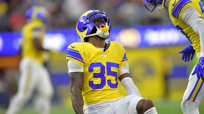 Rams starting CB carted to locker room with shoulder injury