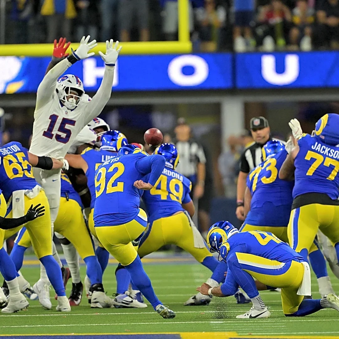 McVay: Trajectory of Harrison Mevis' blocked FG was 'way off'