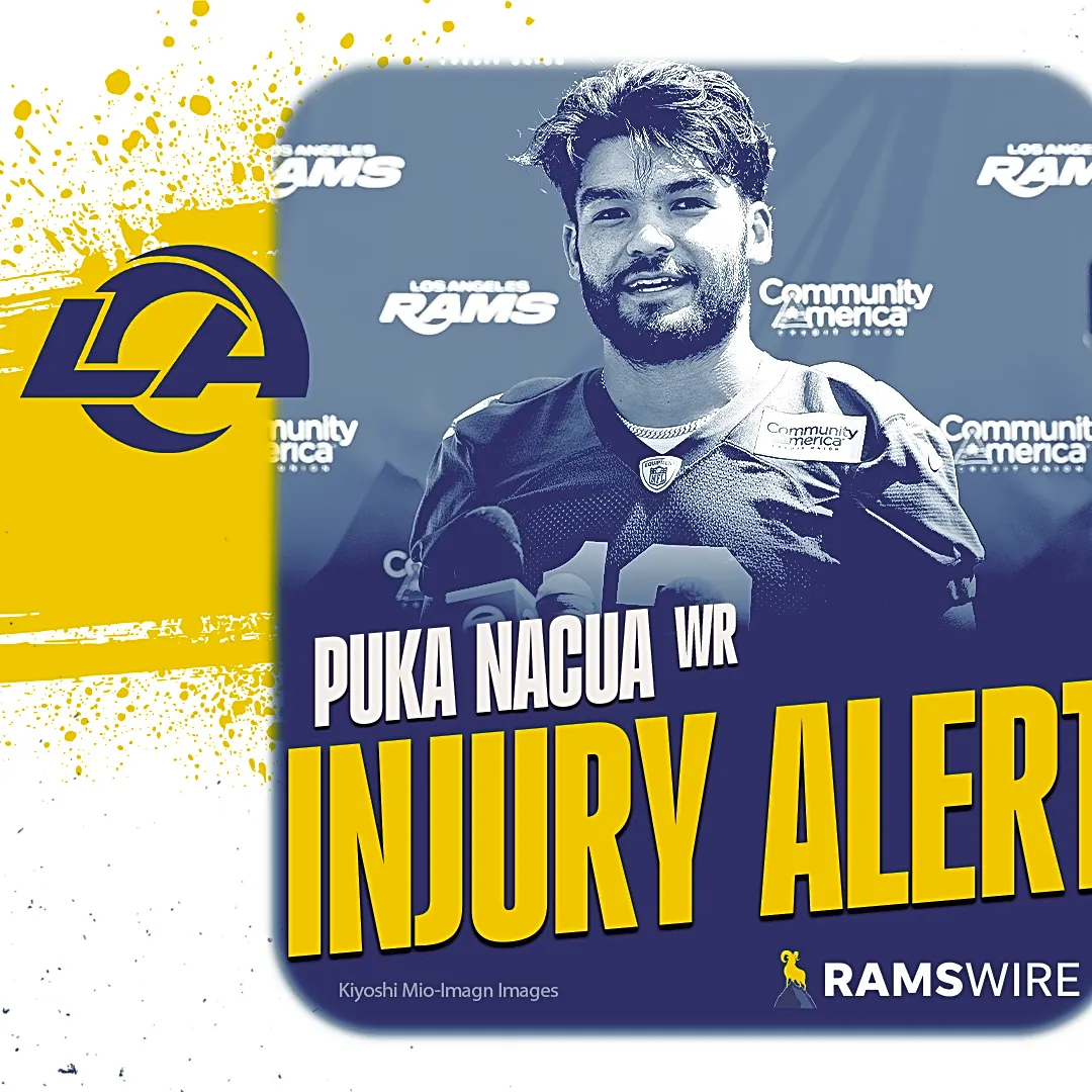 Puka Nacua suffers calf injury in Rams practice Thursday