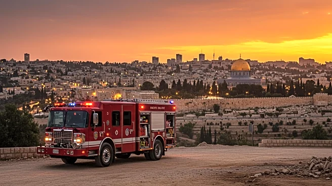 Fire and Rescue Authority Battles Fires Near Jerusalem Amid Heatwave
