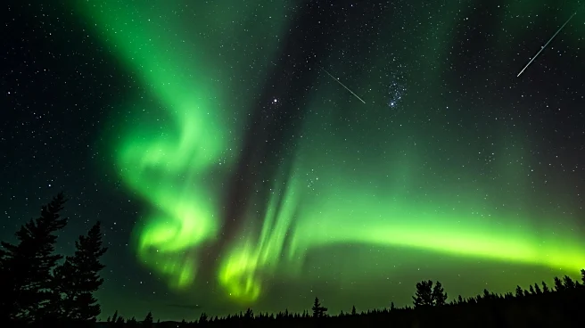Northern Lights and Perseids Meteor Shower Create Stunning Night Sky Display