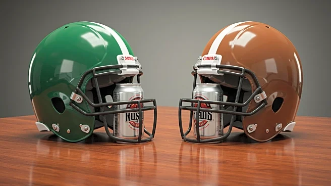Eagles and Browns Offensive Linemen Share Miller Lites After Joint Practice