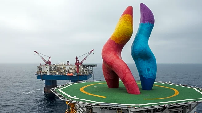 Greenpeace Activists Install Anish Kapoor Artwork on North Sea Gas Rig