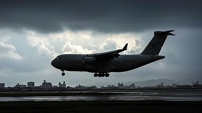 UPS Cargo Plane's Wing Scrapes Runway During Typhoon Landing in Taiwan