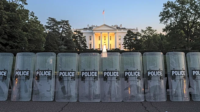 Protesters March to White House Against Trump's D.C. Police Takeover