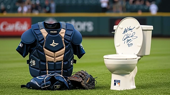 Mariners' Cal Raleigh Signs Toilet Seat and Wears Custom Chest Protector at Little League Classic