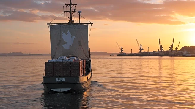 Humanitarian Ship with Food Aid for Gaza Approaches Israeli Port