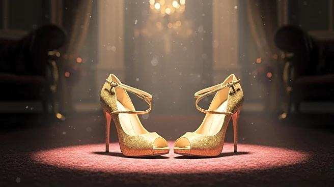 Brooks Nader Showcases Gold Aquazzura Stilettos at 'Love Thy Nader' Premiere