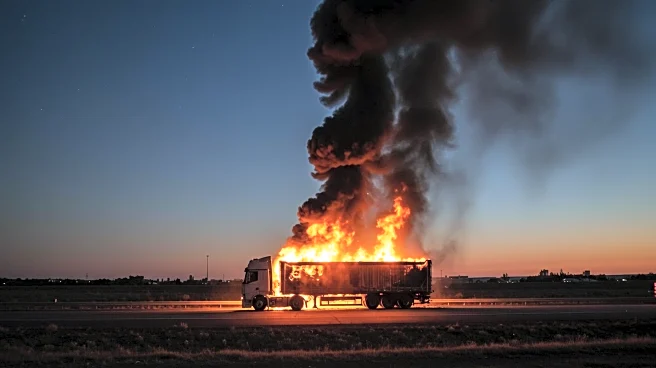Tractor Trailer Fire Destroys 20 Tons of Ribeye Steaks on Highway