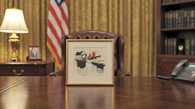 President Trump Displays Photograph from Putin in Oval Office