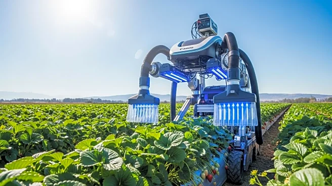 Robots Utilize UV Light and Vacuums to Combat Pests in California Strawberry Fields