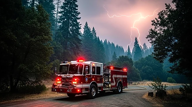 Firefighters Battle California Forest Blaze Amid Lightning Strike Threats
