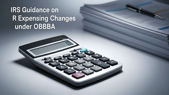 IRS Issues Guidance on R Expensing Changes Under OBBBA