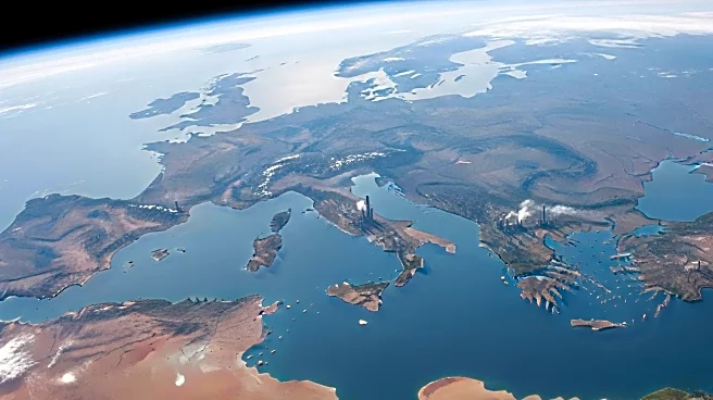 NASA's ISS Camera Captures Industrial Haze Over Mediterranean Region