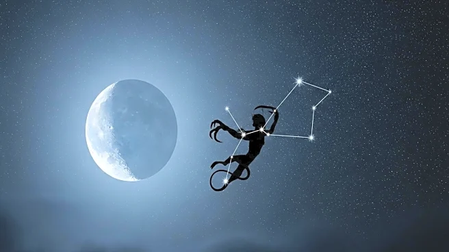 First Quarter Moon to Illuminate Night Sky Alongside Scorpius Constellation