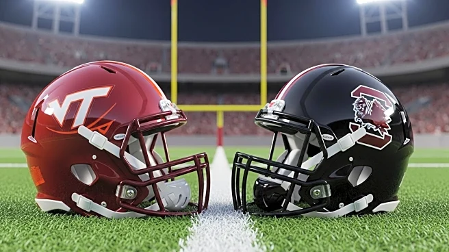 Virginia Tech Hokies Compete Against South Carolina Gamecocks in College Football
