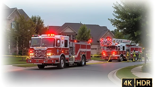 Firefighters Respond to Large House Fire in Staffordshire, Residents Advised to Stay Indoors