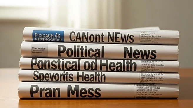 Newspaper Headlines Highlight Political and Health Issues