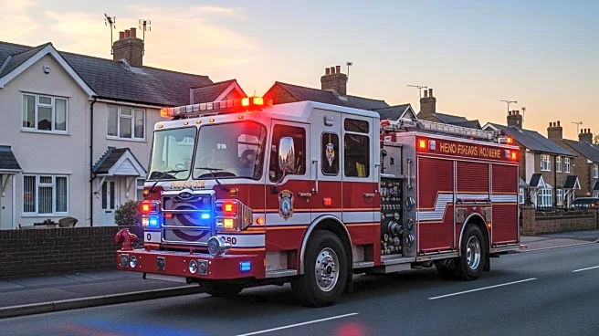 Firefighters Combat Major Fire Affecting Three Properties in Staffordshire
