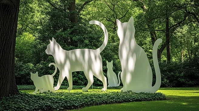 Ai Weiwei's 'Cat-mouflage' Installation Debuts in New York City Park