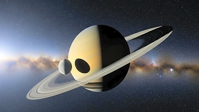 Titan's Shadow Transit Across Saturn Captivates Astronomers