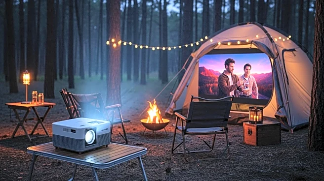 Portable Projector Enhances Camping Experience with Movie Nights