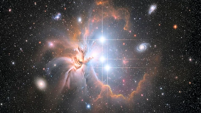 James Webb Space Telescope Captures Triple Star System in Lobster Nebula