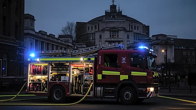 Firefighters Battle Blaze at BBC's Former Television Centre in London