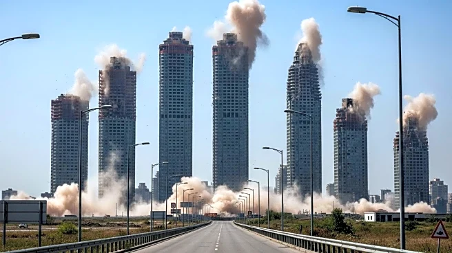 IDF Demolishes Gaza City Towers Used by Hamas, Residents Flee South