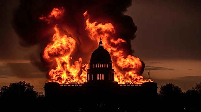 Russia's Largest Airstrike on Ukraine Sets Government Building Ablaze