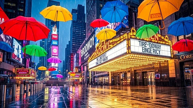 Broadway Enthusiasts Enjoy Free Performances in Times Square Despite Rain