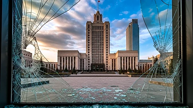 Russian Attack Damages Ukrainian Government Building in Kyiv, Escalating Conflict