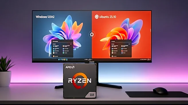 Windows 11 25H2 and Ubuntu 25.10 Benchmarked on AMD Ryzen 9 9950X