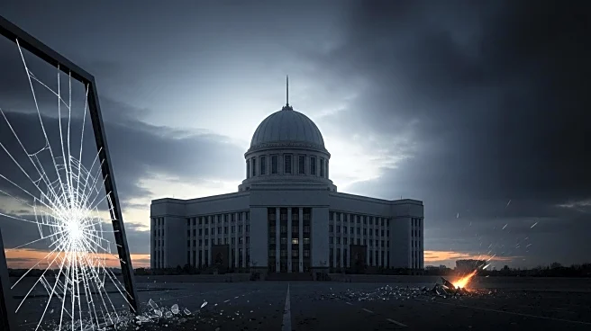 Ukrainian Government Building in Kyiv Hit by Missile Strike Amid Ongoing Conflict