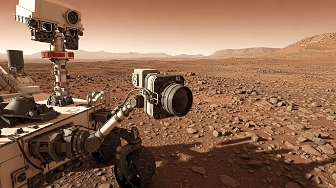 Curiosity Rover's Right Navigation Camera Captures Gale Crater Panorama