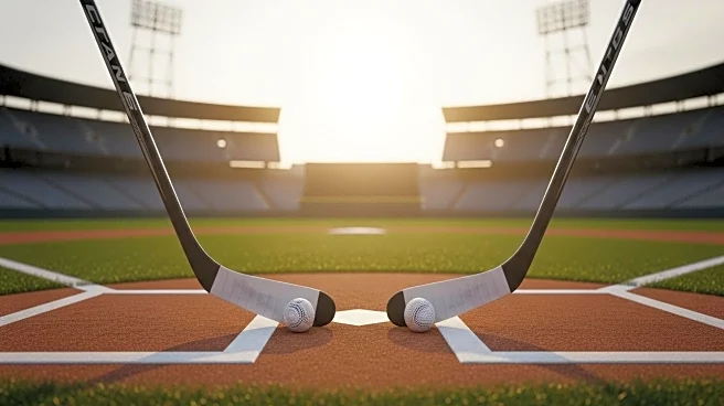 San Jose Sharks Players Celebrini and Smith Engage in Batting Practice Before Giants Game