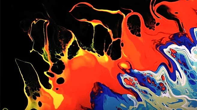 Blacklight Paint Pour Art Party Offers Unique Creative Experience