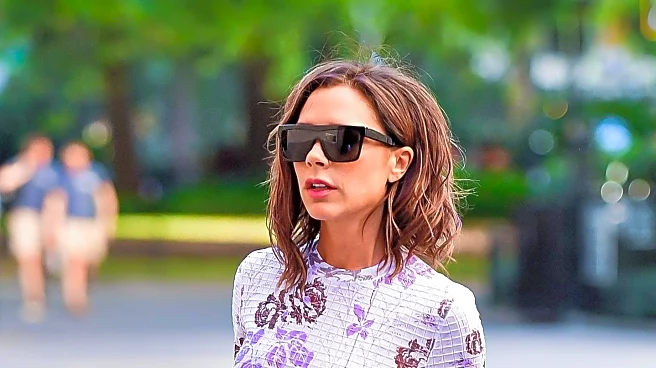 Victoria Beckham Embraces Bold Color-Clashing Accessories in New York City