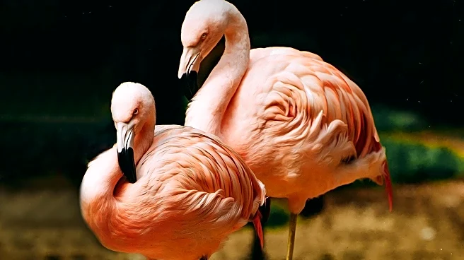 Chilean Flamingo Chick Takes First Steps at Zoo