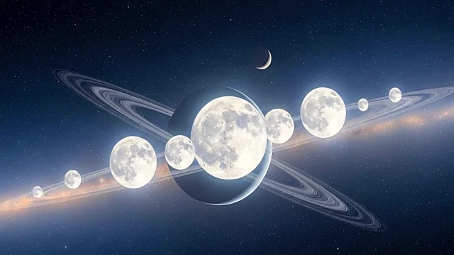 Saturn's Moons Align for Spectacular Night Sky Viewing