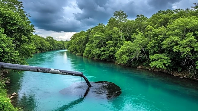 Pemex Pipeline Spill Contaminates Mexican River After Torrential Rains