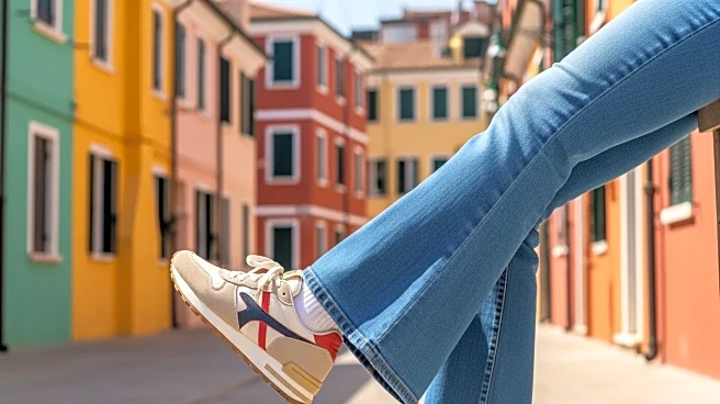 Anne Hathaway Embraces 70s Fashion with Flared Jeans and Sneakers in Italy