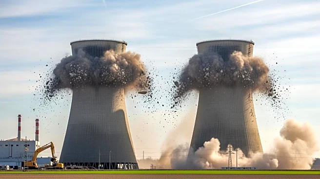 German Nuclear Plant Towers Demolished as Part of Energy Transition