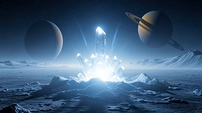 Space Radiation Research Challenges Origin of Organic Molecules on Saturn's Moon Enceladus
