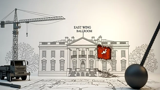 The East Wing of the White House Demolished for Ballroom Construction