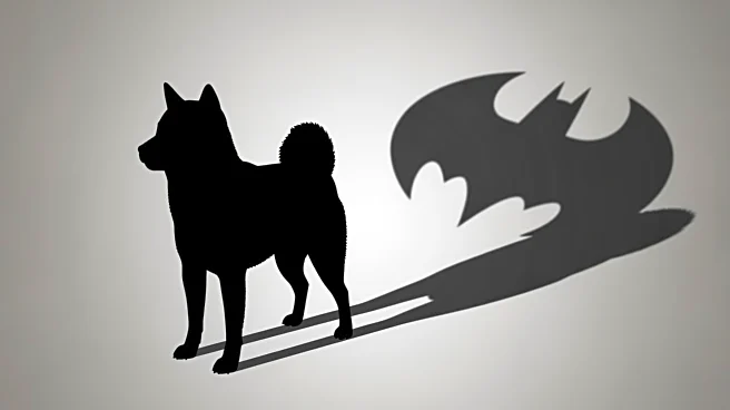 Shiba Inu's Batman Shadow Captivates Social Media