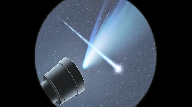 Meteor Trail Photobombs Comet Lemmon in Stunning Telescope Footage