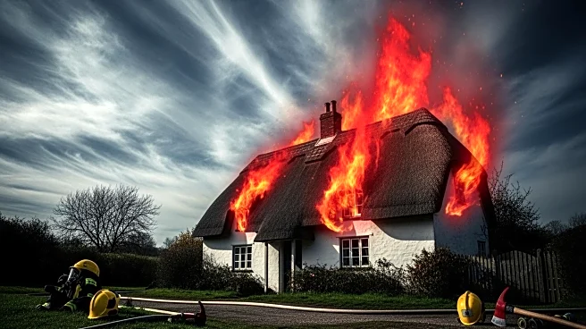 Firefighters Battle Suspected Arson at New Forest Thatched Cottage