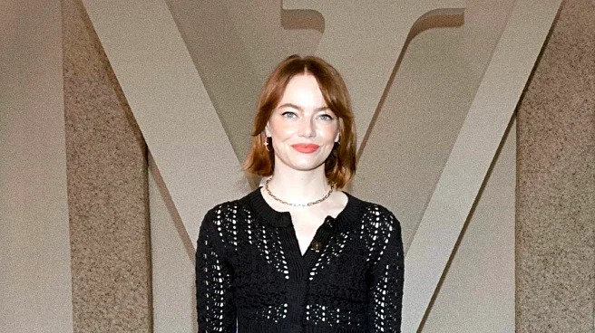 Emma Stone Showcases Fall Fashion with Lisa Yang Knitwear