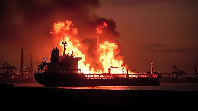 Drone Attack Sets Fire to Oil Tanker in Russia's Tuapse Port, Disrupting Key Export Hub